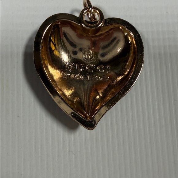 Beautiful Upcycled Gucci heart pendant or charm - Picture 3 of 6